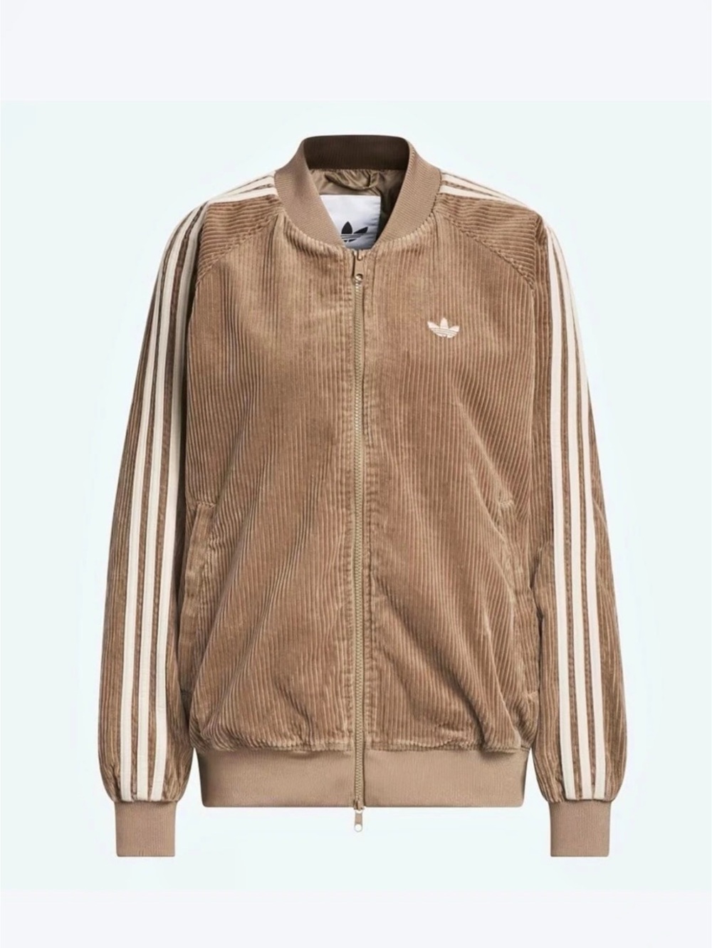 Adidas Originals Corduroy SST Track Top Brown & White Medium